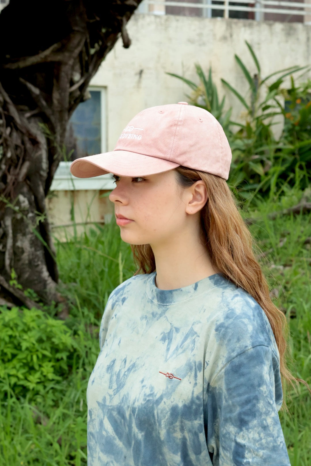 S/S T-shirt / INDIGO GREEN TIE-DYE